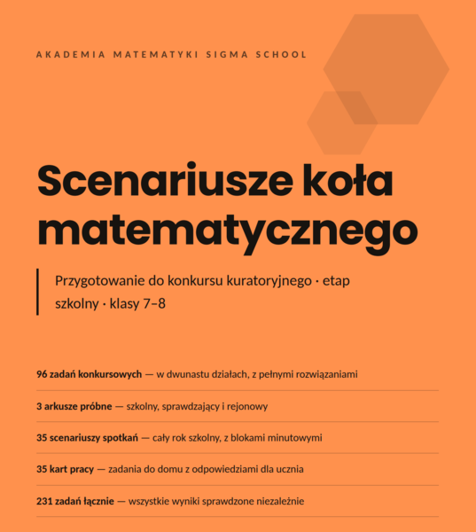 Koło matematyczne – klasy 7–8, 35 scenariuszy i 231 zadań