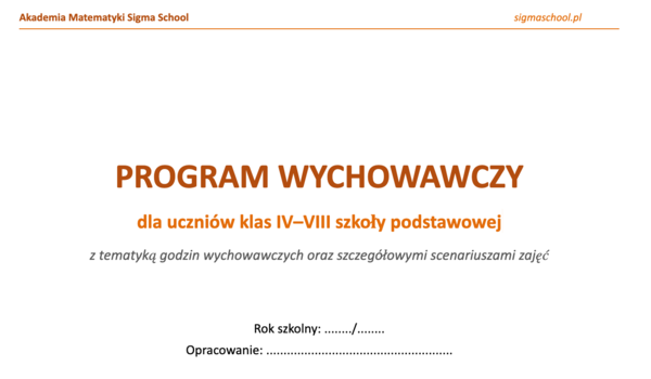 Lekcje wychowawcze – klasy 4–8, 180 scenariuszy