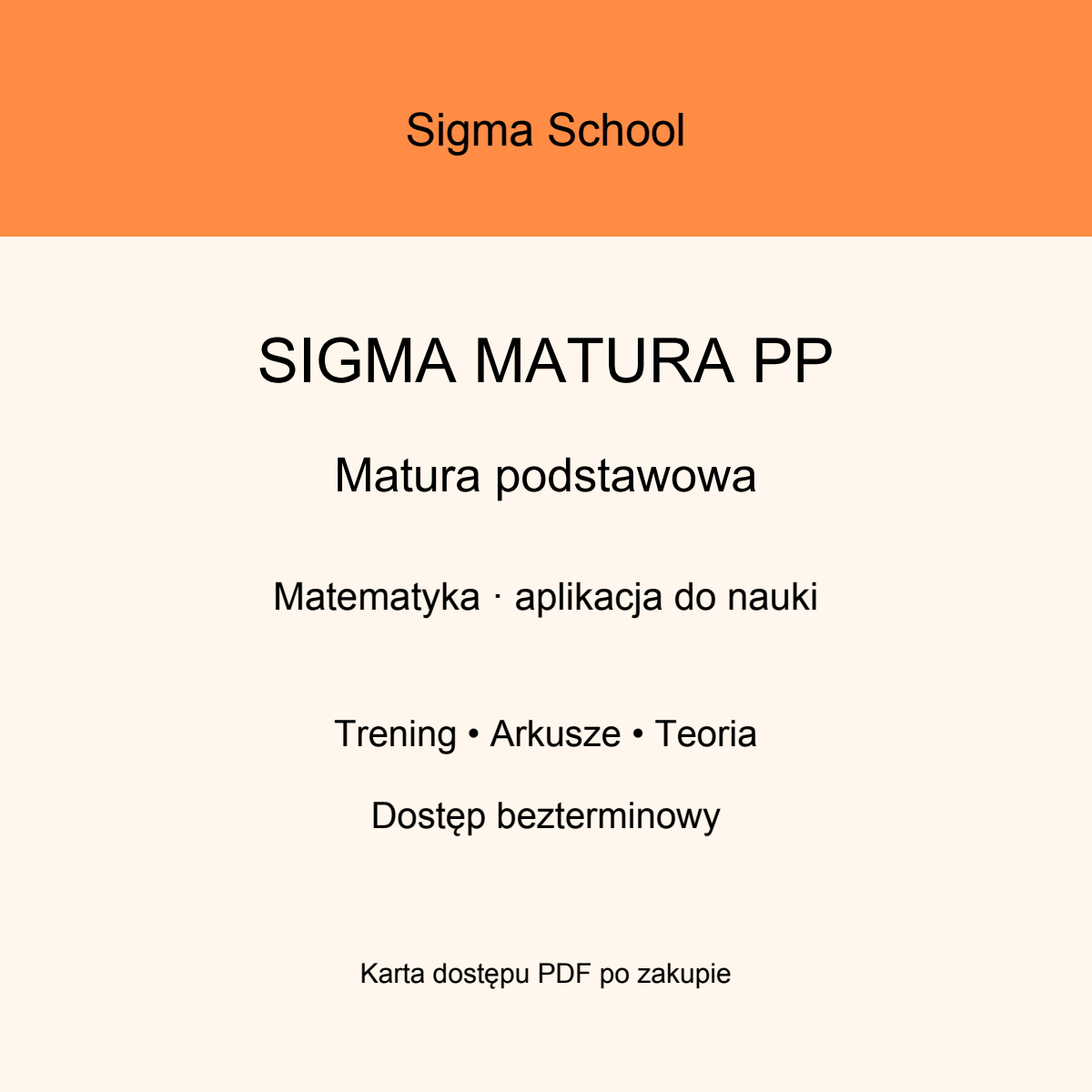 Aplikacja przygotowująca do matury podstawowej z matematyki – Sigma Matura PP