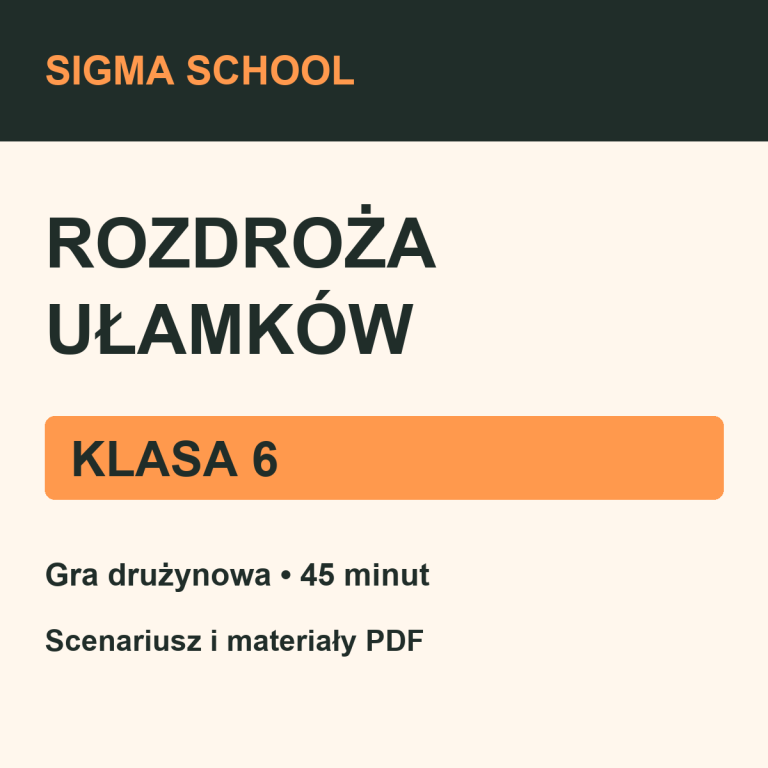 Rozdroża Ułamków — klasa 6 — gra matematyczna PDF